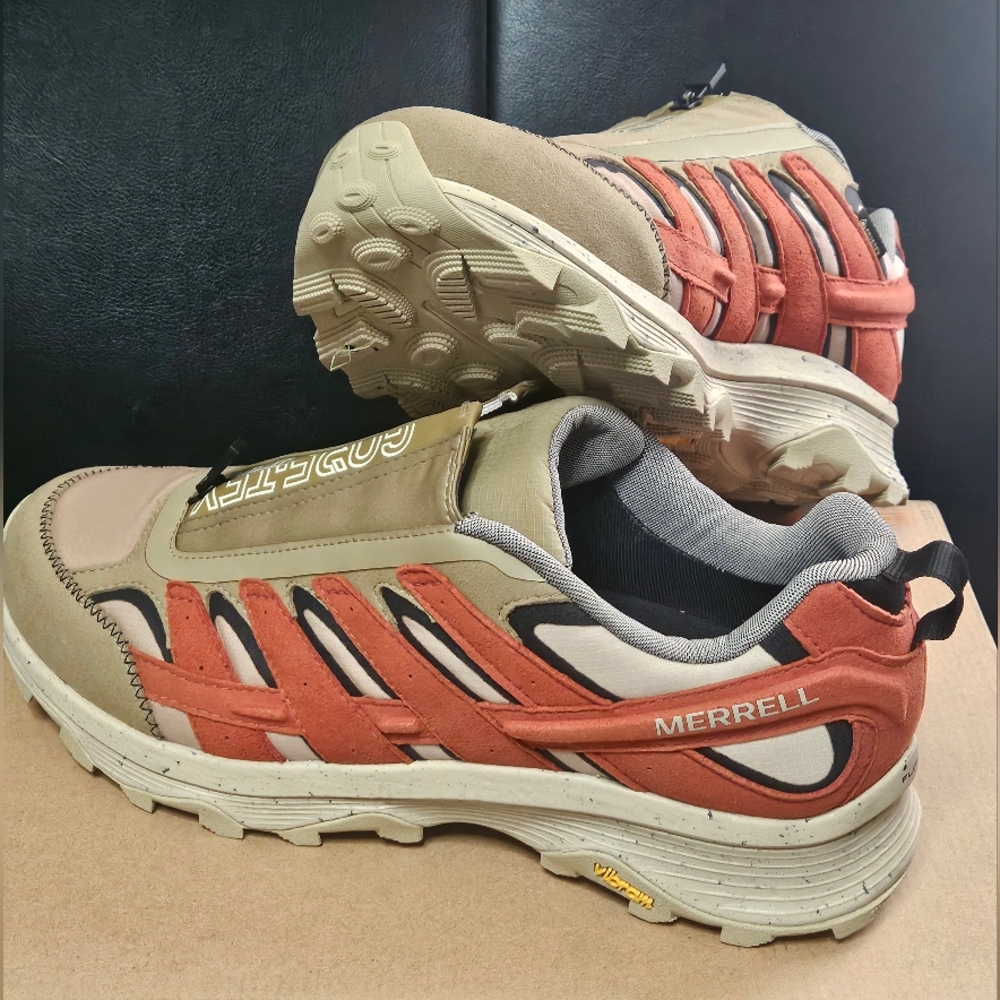 Mens Merrell Moab Speed Zip GORE-TEX® 1TRL - Running&Hiking - Clay/Coyote Sz 12
